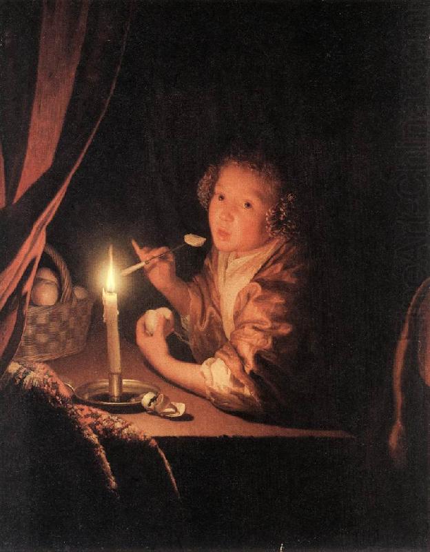 Girl Eating an Apple sg, SCHALCKEN, Godfried